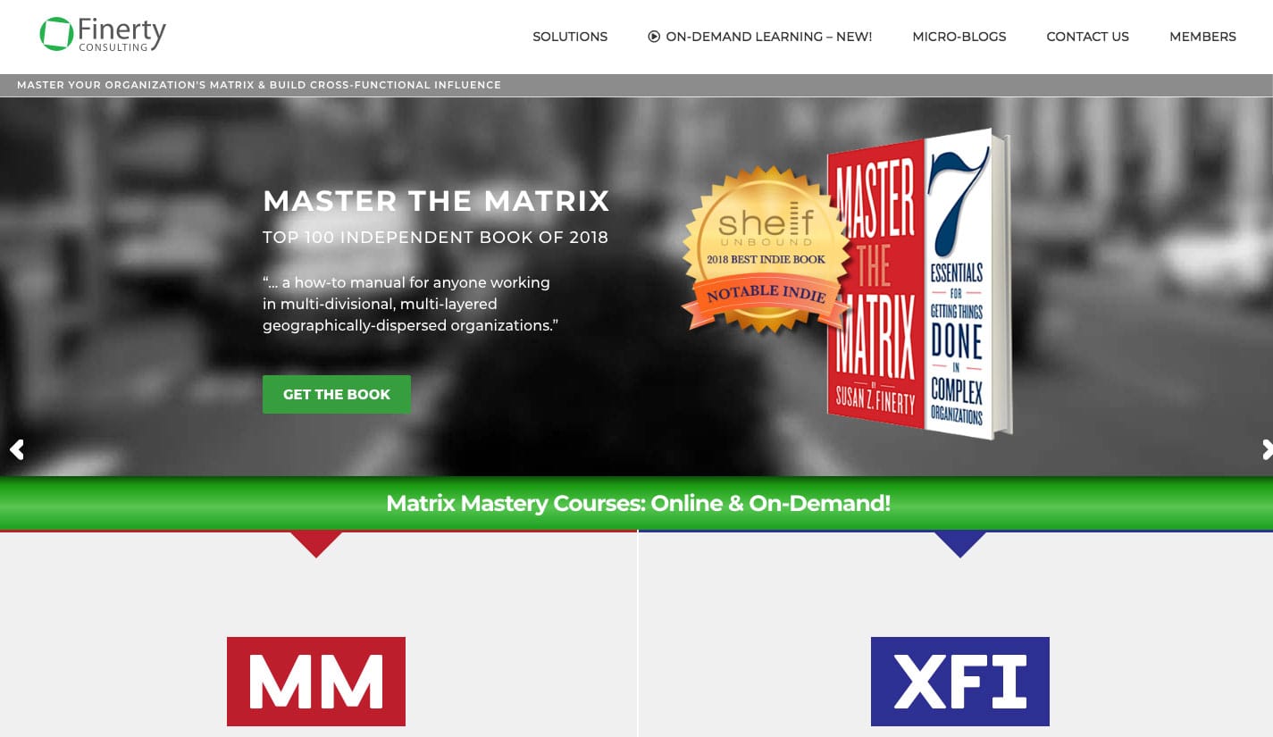 Finerty Consulting Website Design