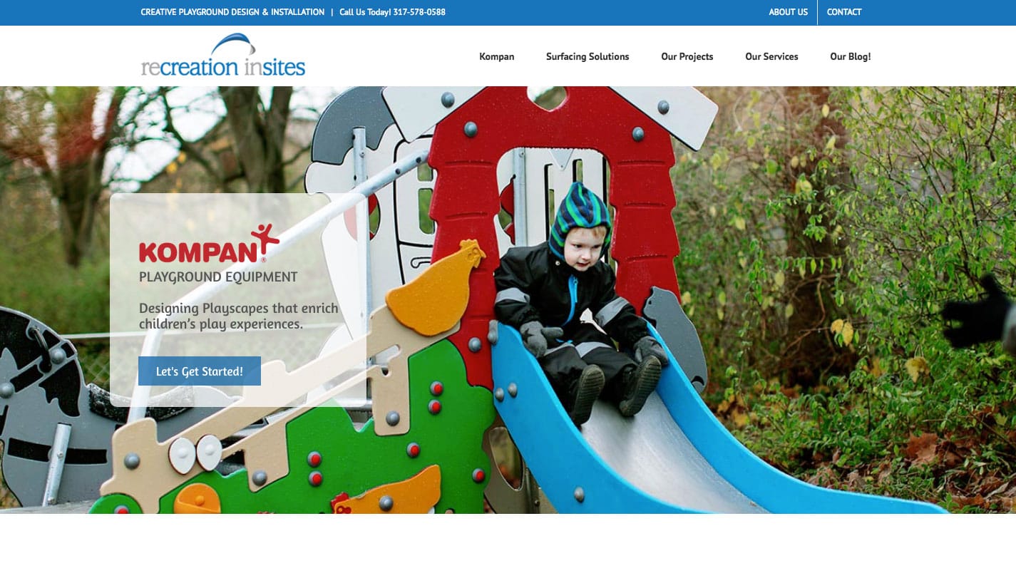 Recreation inSites Website Design