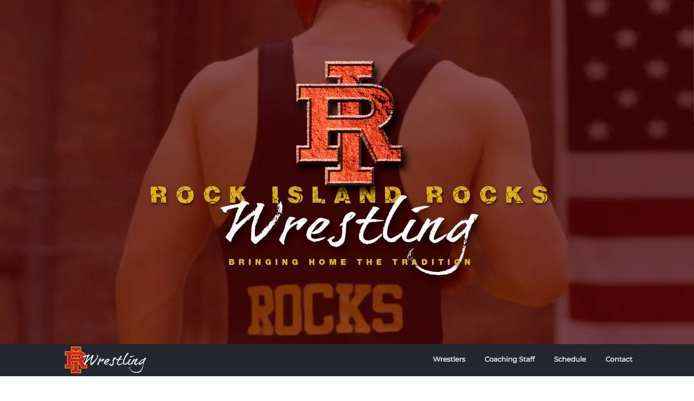 Rock Island Wrestling Website Design
