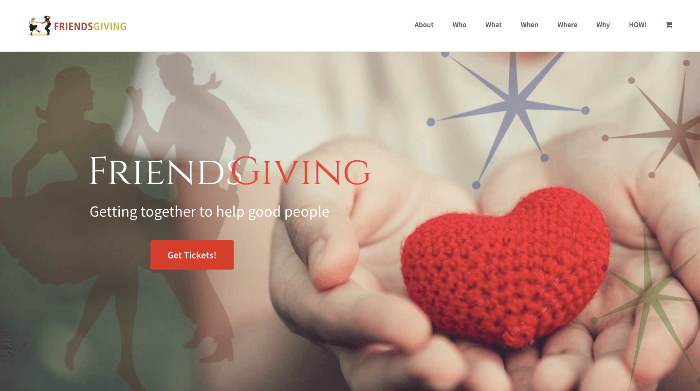 FriendsGiving Website Design